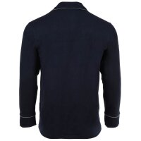 HOM Herren Schlafanzug, 2-tlg. Set - "Albert", lang, Pyjama, Baumwolle Blau 2XL