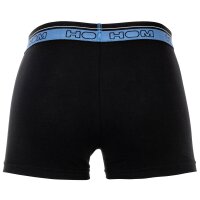 HOM Mens boxer shorts, 3-pack - Boxer Briefs HO1 3P Tiago #2, cotton blend Black S (Small)
