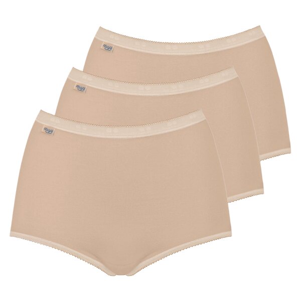 Sloggi Ladies Slip Maxi, Pack of 3 - Basic+, monochrome Powder 26