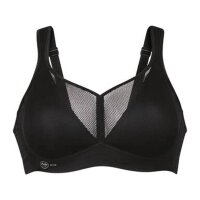 Anita Active Womens Sports Bra - Air Control, Cup Size C, Bustier, Extra light, breathable Black 34C