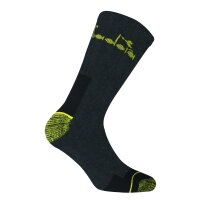 Diadora Unisex Arbeitssocken, 12er Pack - Sportsocken, Baumwolle, Logo, einfarbig Anthrazit 43-46