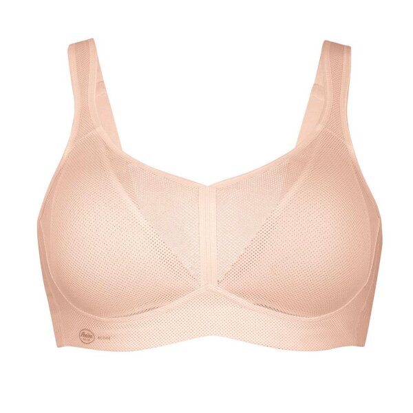 Anita Active Damen Sport-BH - Air Control, Cup-Größe F, Bustier, extra leicht, atmungsaktiv Nude 90F