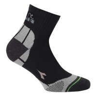 Diadora Unisex Quarter Sports Socks, 12 Pack - Socks, Logo, Pattern Black 35-38