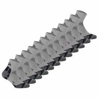 Diadora Unisex Quarter Sportsocken, 12er Pack - Socken, Logo, Muster Hellgrau 43-46