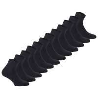 Diadora Unisex Socken, 12er Pack - Sportsocken, Baumwolle, Mehrfachpackung, Logo, einfarbig Schwarz 35-38