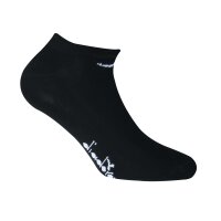 Diadora Unisex Sneaker Socken, 12er Pack - Socken, Mercerisierte Baumwolle, Logo, einfarbig Schwarz 39-42