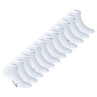 Diadora Unisex Sneaker Socken, 12er Pack - Socken, Mercerisierte Baumwolle, Logo, einfarbig Weiß 35-38