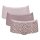 Sloggi ladies panties, 3-pack - GO Crush Short C3P, pants, stretch cotton Light Pink 2XL (XX-Large)