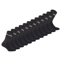 Diadora Unisex Tennissocken - 12er Pack, Logo Schwarz 43-46