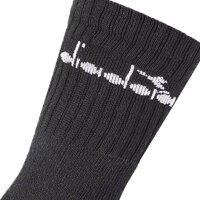 Diadora Unisex Tennissocken - 12er Pack, Logo Schwarz 43-46