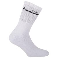 Diadora Unisex Tennissocken - 12er Pack, Logo Weiß 43-46