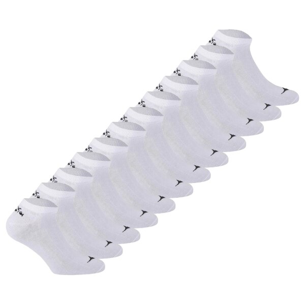 Diadora Unisex Sneaker Socks - 12 Pack, Logo White 35-38