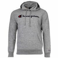 Champion Herren Hoodie - Hooded Sweatshirt, Pullover, Logo, Kapuze, einfarbig Grau M