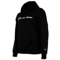 Champion Herren Hoodie - Hooded Sweatshirt, Pullover, Logo, Kapuze, einfarbig Schwarz M