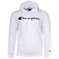 Champion Mens Hoodie - Hooded Sweatshirt, pullover, logo, hood, solid colour White 2XL (XX-Large)