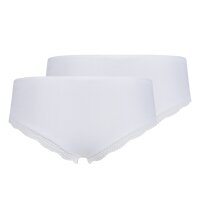 SKINY womens briefs, 2-pack - Rio Slip DP, Classic Cotton, lace, cotton stretch White XL (X-Large)