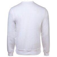 Champion Mens Sweatshirt - Crewneck Sweatshirt, Long Sleeve, Logo, Solid Colour White L (Large)