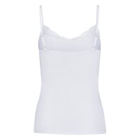 SKINY womens vest - spaghetti top, classic cotton, lace, stretch cotton White S (Small)