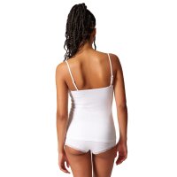 SKINY womens vest - spaghetti top, classic cotton, lace, stretch cotton White 2XL (XX-Large)