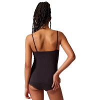 SKINY Damen Unterhemd - Spaghettishirt, Classic Cotton, Spitze, Baumwoll-Stretch Schwarz 2XL