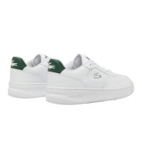 LACOSTE Herren Sneaker - L001 SET, Turnschuhe, Retro, Logo, Echtleder Weiß/Grün EUR 41