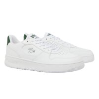 LACOSTE mens trainers - L001 SET, trainers, retro, logo, genuine leather White/Green EUR 41 (7.5 UK)