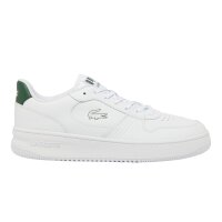 LACOSTE Herren Sneaker - L001 SET, Turnschuhe, Retro, Logo, Echtleder Weiß/Grün EUR 43