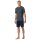 SCHIESSER Herren Schlafanzug, kurz - Casual Essentials, Rundhals, Baumwolle Anthrazit S