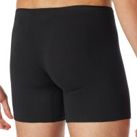 SCHIESSER mens boxer shorts - Premium cotton shorts, retro, cotton stretch Black S (Small)