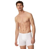 SCHIESSER mens boxer shorts - Premium cotton shorts, retro, cotton stretch White 2XL (2X-Large)