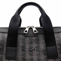 LACOSTE Unisex Weekender - The Blend Duffle Bag 33x50x20cm (HxBxT) Schwarz/Grau