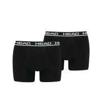 HEAD Mens Boxer Shorts, 6-Pack - Basic, Cotton Stretch, plain Black 2XL (XX-Large)