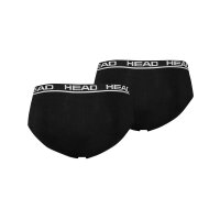 HEAD Herren Brief, 6er Pack - Slip, Logobund, Cotton Stretch Schwarz L