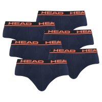 HEAD Herren Brief, 6er Pack - Slip, Logobund, Cotton Stretch Blau/Orange M