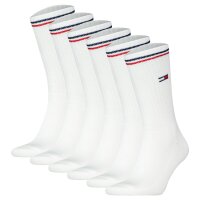 TOMMY HILFIGER Unisex Sportsocken, 6er Pack - UNI Iconic Sock, Tennissocken Weiß 39-42
