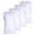 RAGMAN Herren Unterhemden, 4er Pack - Shirt, Baumwolle, V-Ausschnitt, einfarbig Weiß S