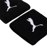 PUMA Unisex Schweißband, 4er Pack - Wristband, One Size, Puma Cat Logo Schwarz