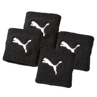 PUMA Unisex Sweatband, Pack of 4 - Wristband, One Size, Puma Cat Logo Black