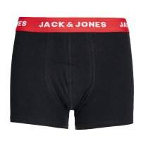 JACK & JONES Boys Boxer Shorts, Pack of 5 - JACHUEY TRUNKS, Cotton Stretch, Logo Waistband Black/Green/Blue/Red 176