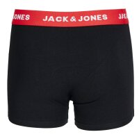 JACK & JONES Boys Boxer Shorts, Pack of 5 - JACHUEY TRUNKS, Cotton Stretch, Logo Waistband Black/Green/Blue/Red 176