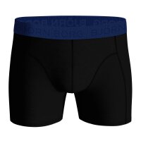 BJÖRN BORG Herren Boxershorts, 12er Pack - Cotton Stretch Boxer, Logo, einfarbig Schwarz/Blau M
