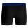 BJÖRN BORG Herren Boxershorts, 12er Pack - Cotton Stretch Boxer, Logo, einfarbig Schwarz/Blau M