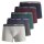 JACK&JONES Jungen Boxershorts, 5er Pack - JACOLIVER TRUNKS, Baumwoll-Stretch, Logobund Grau/Blau/Grün/Rot 128