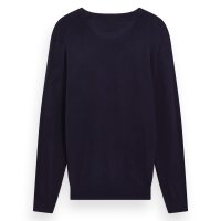 SCOTCH&SODA Herren Pullover - Core, Viskose Pullover, einfarbig Dunkelblau S