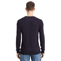 SCOTCH&SODA Herren Pullover - Core, Viskose Pullover, einfarbig Dunkelblau S