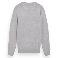 SCOTCH&SODA Herren Pullover - Core, Viskose Pullover, einfarbig Hellgrau S