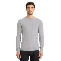 SCOTCH&SODA mens jumper - Core, viscose jumper, single-coloured Light grey S (Small)