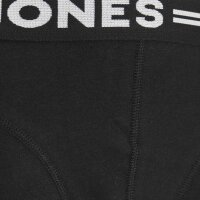 JACK&JONES Jungen Boxershorts, 3er Pack - SENSE TRUNKS, Baumwoll-Stretch, Logobund Schwarz 140