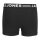 JACK&JONES Jungen Boxershorts, 3er Pack - SENSE TRUNKS, Baumwoll-Stretch, Logobund Schwarz 140