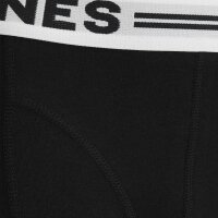 JACK&JONES Jungen Boxershorts, 3er Pack - SENSE TRUNKS, Baumwoll-Stretch, Logobund Schwarz/Weiß 176